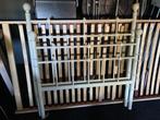 1 persoons wit ijzeren bed, Ophalen, 85 tot 100 cm, Zo goed als nieuw, Lattenbodem