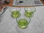 Antieke Uranium Glas Coupe Set, bowlglazen, Antiek en Kunst, Ophalen