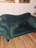 Groene Barok Bank - 2 Zits, Huis en Inrichting, Banken | Sofa's en Chaises Longues, Gebruikt, Barok, 150 tot 200 cm, Tweepersoons