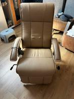 Massagefauteuil - Relaxstoel. Elektrisch - Verwarmd, Huis en Inrichting, Fauteuils, Ophalen, Minder dan 75 cm, Leer, Zo goed als nieuw