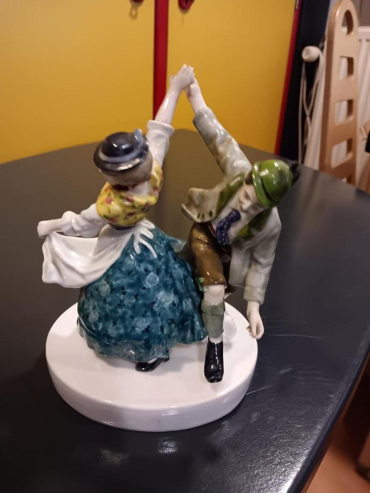 porseleinen beeldjes 6 stuks, Verzamelen, Beelden en Beeldjes, Gebruikt, Mens, Ophalen