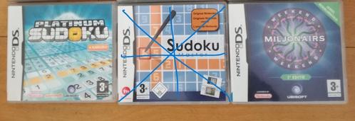 Nintendo DS denk puzzel spellen Sudoku en Weekend Milionairs, Spelcomputers en Games, Games | Nintendo DS, Zo goed als nieuw, Puzzel en Educatief