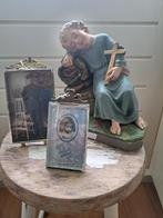 Gipsbeeldje van de Jonge Jezus, Ophalen of Verzenden, Gebruikt, Beeld(je), Christendom | Katholiek