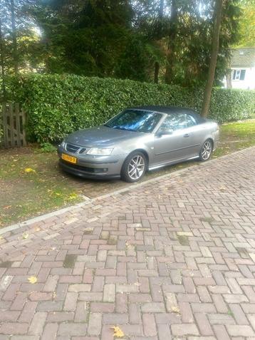 Saab 9-3 2.0 Turbo Aero Cabrio 2004 Greige,210 pk beschikbaar voor biedingen