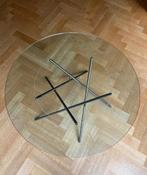 Design salontafel, Huis en Inrichting, Tafels | Salontafels, Ophalen, Gebruikt, Rond, Glas