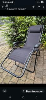 Twee Relaxstoelen antraciet luca, Tuin en Terras, Ophalen, Zo goed als nieuw