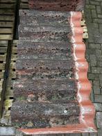 100 m² baksteenrood vezelcement golfplaten van 60 x 105 cm, Ophalen, Gebruikt, Overige materialen, Minder dan 20 mm