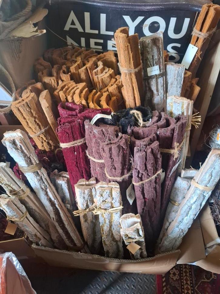 Partij boomschors bundels €25, Huis en Inrichting, Woonaccessoires | Wanddecoraties, Ophalen of Verzenden