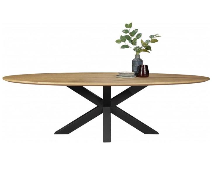 Massief houten eettafel, Huis en Inrichting, Tafels | Eettafels, Zo goed als nieuw, 100 tot 150 cm, 200 cm of meer, Vijf personen of meer