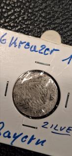 Germaanse staten 6 kreuzer 1814 Bayern zilver, Ophalen of Verzenden, Duitsland, Zilver