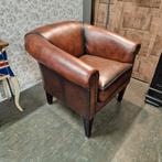 Originele Chestefield Club Chair Antiek Bruin, Huis en Inrichting, Fauteuils, Ophalen of Verzenden, Zo goed als nieuw, 75 tot 100 cm