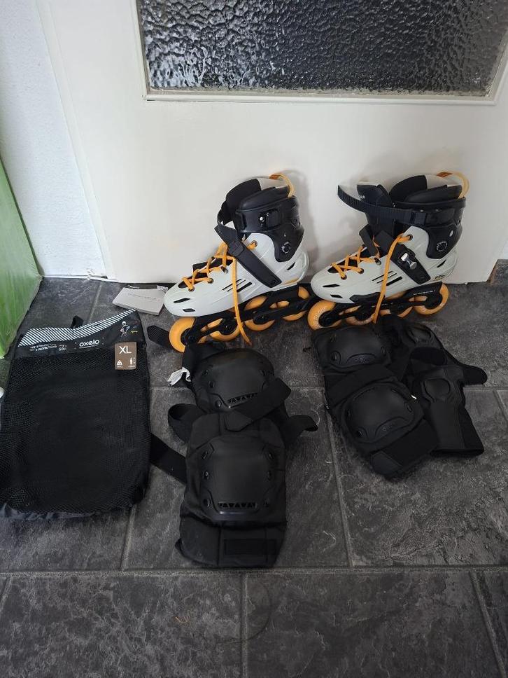 Skeelers maat 43, Sport en Fitness, Skeelers, Zo goed als nieuw, Inline skates 4 wielen, Overige merken, Dames, Heren, Verstelbaar