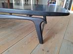 Houten salontafel vintage scandinavisch ontwerp zwart, Huis en Inrichting, Tafels | Salontafels, Ophalen, Gebruikt, Rechthoekig