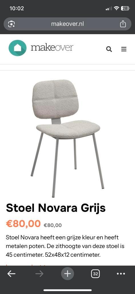 2 Kwantum Stoelen-stoel, Huis en Inrichting, Stoelen, Zo goed als nieuw, Twee, Metaal, Grijs, Ophalen