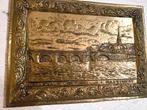 Nostalgische Koperen Plaquette "Maasbrug Maastricht", Antiek en Kunst, Ophalen of Verzenden