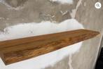 Massief zwevende eiken boomstam wandplank 100x 20-22x 4 cm, Ophalen of Verzenden, Nieuw