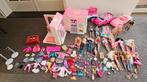 Groot Barbie pakket, huis, poppen, paarden auto, accessoires, Ophalen, Gebruikt, Barbie