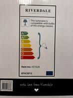 Riverdale Hanglamp Glas - 20x26cm, Huis en Inrichting, Ophalen of Verzenden, Nieuw, Glas, Minder dan 50 cm