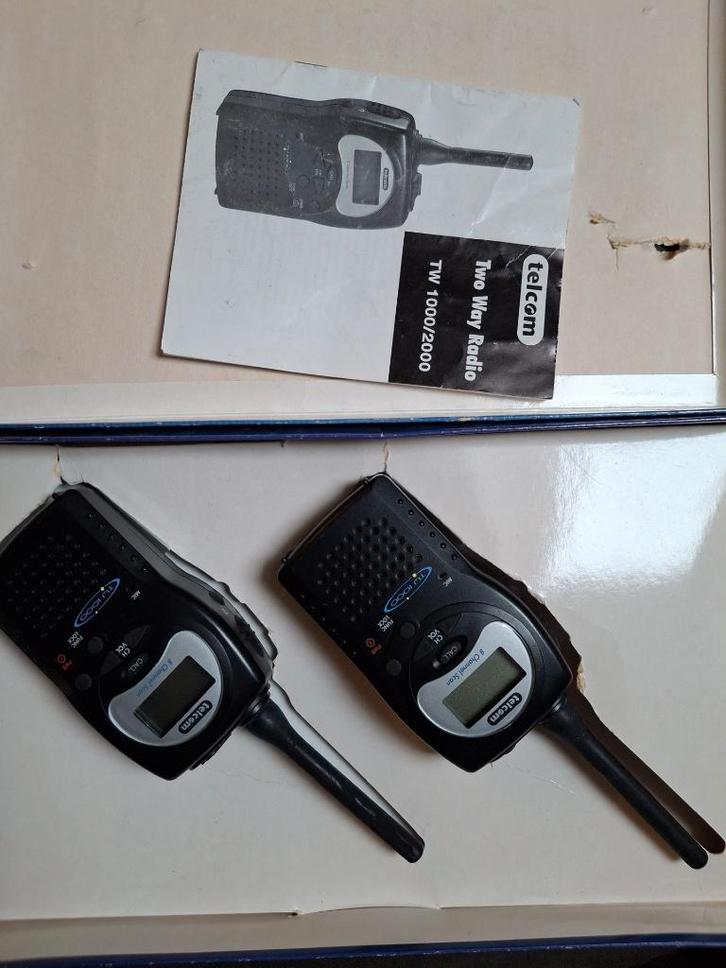 Set Telcom TW1000 portofoons, Telecommunicatie, Portofoons en Walkie-talkies, Zo goed als nieuw, Portofoon of Walkie-talkie, 2 to 5 km