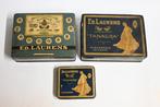 Ed Laurens blik verpakking 3 stiuks tanagra stella, Ophalen of Verzenden, Gebruikt, Tabaksdoos of Verpakking