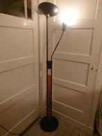 Staande schemerlamp met leeslamp, Huis en Inrichting, Lampen | Vloerlampen, Ophalen, Gebruikt, Metaal, 150 tot 200 cm