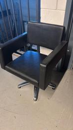 kapper stoel knipstoel zwart pomp vierkant kapsalon thuis, Huis en Inrichting, Stoelen, Ophalen, Zwart, Metaal, Nieuw