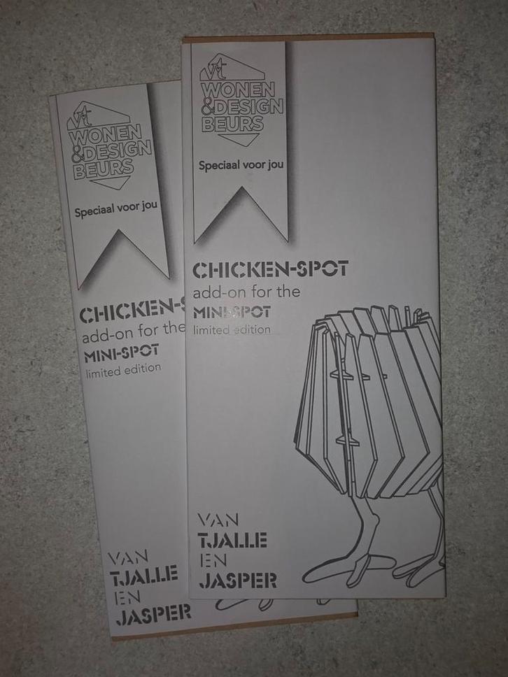 Van Tjalle en Jasper Chicken-Spot Mini-Spot Add-on, Huis en Inrichting, Lampen | Tafellampen, Nieuw, Minder dan 50 cm, Hout, Ophalen of Verzenden