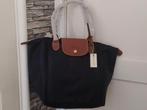 Longchamp Navy maat L., Sieraden, Tassen en Uiterlijk, Tassen | Damestassen, Ophalen of Verzenden, Zo goed als nieuw, Blauw
