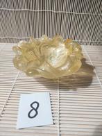 Murano Glazen Schaal Goudkleurig, Antiek en Kunst, Antiek | Glas en Kristal, Ophalen of Verzenden