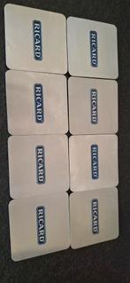 Ricard onderzetters 8 stuks aluminium/ rubber, Ophalen of Verzenden, Gebruikt