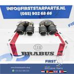 BRABUS 63 AMG UITLAATSIERSTUKKEN SET ORIGINEEL CARBON C63 E6, Auto-onderdelen, Uitlaatsystemen, Ophalen of Verzenden, Gebruikt