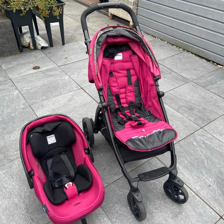 Gebruikte kinderwagen + autostoel (Peg Perego), Kinderen en Baby's, Kinderwagens en Combinaties, Gebruikt, Combiwagen, Overige merken
