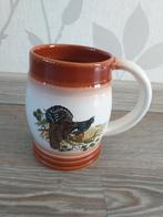 Grote Aardewerk Pul met auerhoen, Glas of Glazen, Gebruikt, Ophalen of Verzenden, Overige stijlen