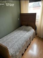 Mooi brocant antiek houten 1 persoons bed inc matras, Antiek en Kunst, Antiek | Meubels | Bedden, Ophalen