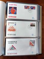 SURINAME Eerste Dag Enveloppen, in Luxe FDC Davo Album, Ophalen of Verzenden, Onbeschreven, Rest van de wereld