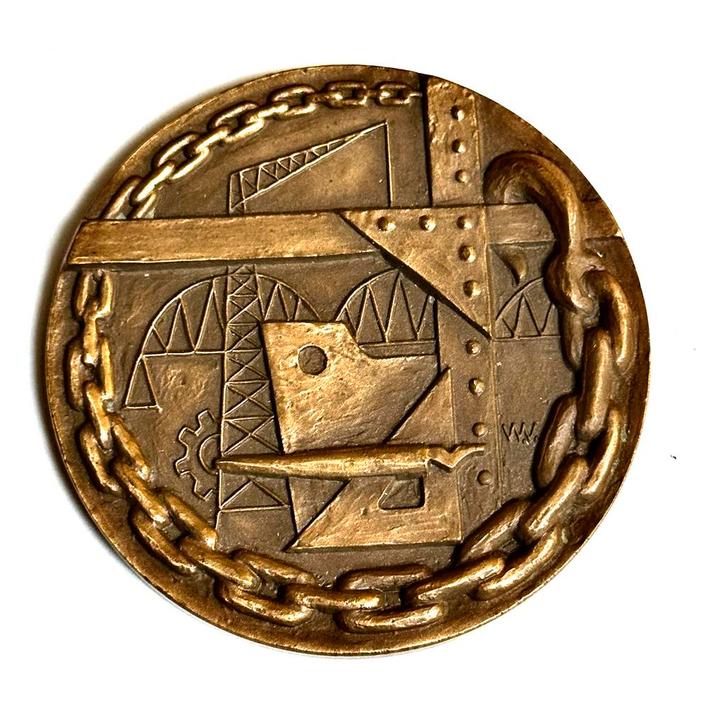 ANMB Metaalbond bronzen Penning Liquidatiecongres 1971, Postzegels en Munten, Munten | Europa | Niet-Euromunten, Losse munt, Overige landen