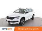 Skoda Kodiaq 2.0 TSI 4x4 Sportline Business | HG93127 |, Automaat, Leder en Stof, Wit, 14 km/l