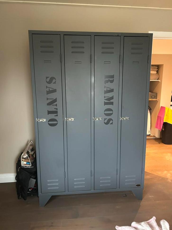 Stoere Industriële Kledingkast, Huis en Inrichting, Kasten | Kledingkasten, Gebruikt, 150 tot 200 cm, 50 tot 100 cm, 50 tot 75 cm