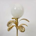 Tafelmodel palmboom lamp 70's design verguld LS Italy, Ophalen of Verzenden, Gebruikt, Glas, 50 tot 75 cm