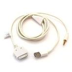 GSM datakabel USB Apple iPhone/iPod met audio-out wit, Verzenden, Nieuw