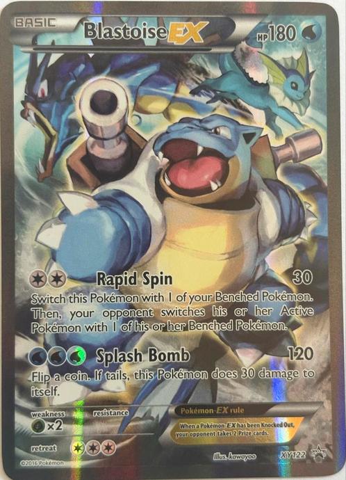 Blastoise XY122, Hobby en Vrije tijd, Verzamelkaartspellen | Pokémon, Zo goed als nieuw, Losse kaart, Ophalen of Verzenden