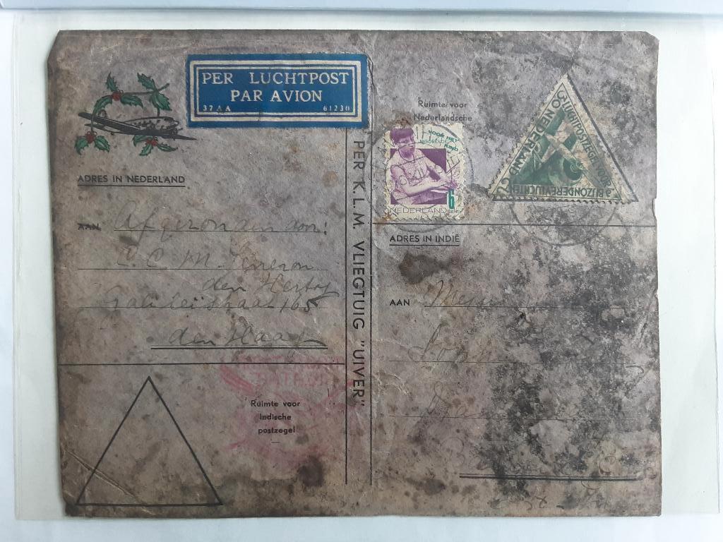 RAMPVLUCHT - UIVER CRASH ENVELOP NED. INDIE 16-XII-1934 -, Ophalen of Verzenden, Envelop