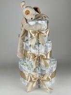 Luiertaart bbtb speenknuffel hond beige, Ophalen of Verzenden, Nieuw, Kraamcadeau