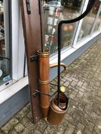 Zeer mooie koperen antieke waterpomp met kan, Antiek en Kunst, Ophalen, Koper