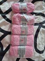 Roze Mariposa Katoen Garen - 5 Bollen, Hobby en Vrije tijd, Breien en Haken, Ophalen of Verzenden, Nieuw, Breien of Haken, Wol of Garen