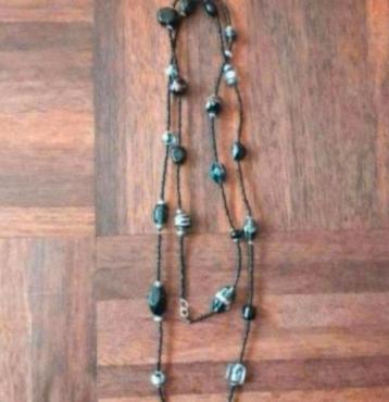 Retro ketting 20jr oud 65cm zwart/zilver ehv mierlo geldrop beschikbaar voor biedingen