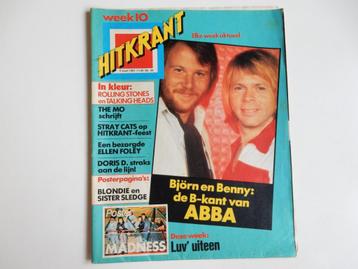 Hitkrant. ABBA, Luv, Blondie, André v Duin, Stones, Madness. beschikbaar voor biedingen