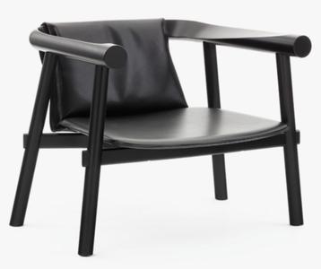Patricia Urquiola Altay fauteuil stoel leer zwart design beschikbaar voor biedingen
