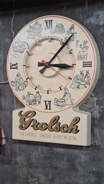 Elektrische Grolsch klok beschikbaar voor biedingen