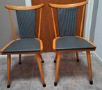 Twee vintage  stoelen. Jaren 50, Ophalen, Gebruikt, Twee, Bruin